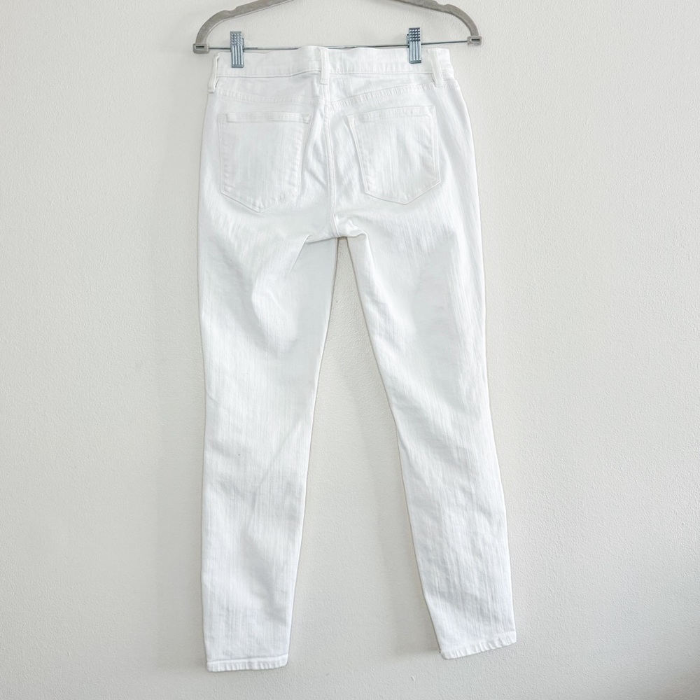 J.Crew 10" Rise White Stretch Jeans - Picture 2 of 5